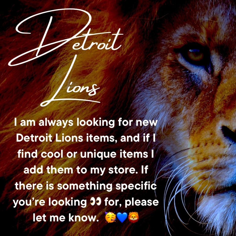 Detroit Lions NFL Official Merchandise! Let me know what you are looking for! 💙🦁